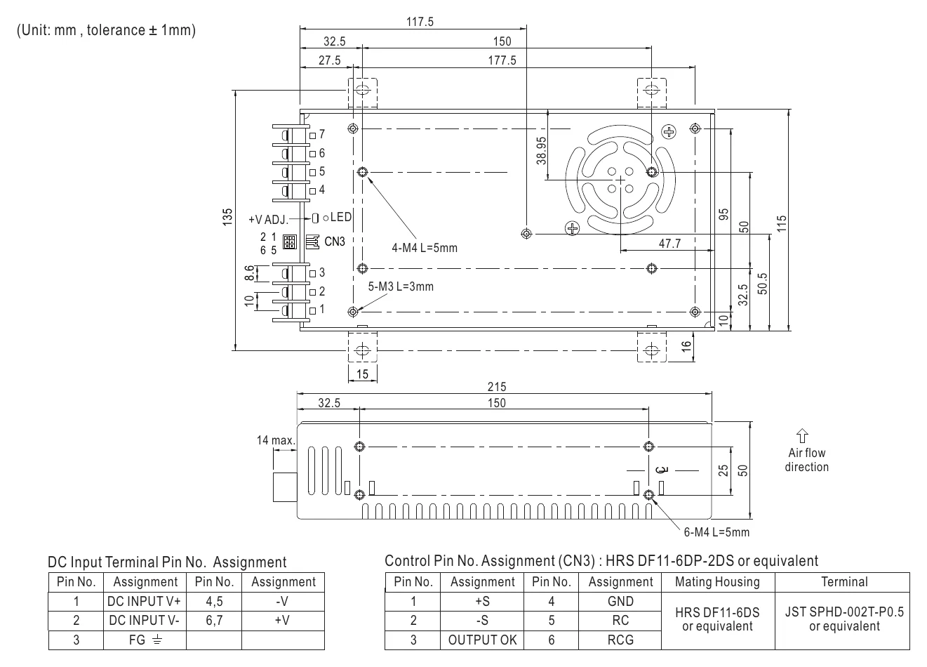 SD-500H-48 Mechanical Specification